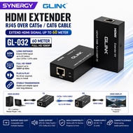 GLINK GL-032 / GL-040 HDMI Extender RJ45 Over CAT5e CAT6 Cable 60M 1080P / 120M 4K HDMI Transmitter 