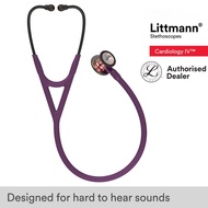 Littmann Stethoscope Plum Tube, Rainbow-Finish Chestpiece, Violet Stem Cardiology IV 6205