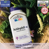 โพรไบโอติก โปรไบโอติก Acidophilus Probiotic Blend 150 Capsules - 21st Century