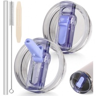 Flip Straw Lid, Compatible with Quencher H2.0 Tumbler 30oz/40oz Cup Leakproof Lid