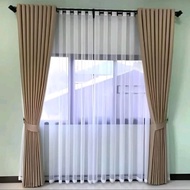 PREMIUM Thick Imported Matte BLACKOUT Curtains with 9 Waves