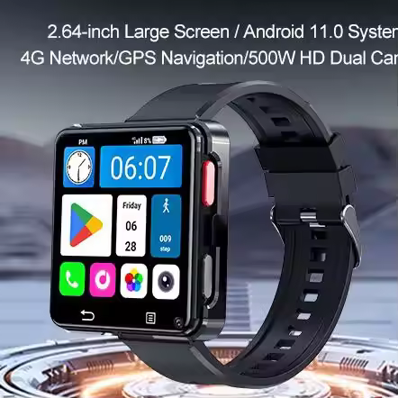 New S998 4G Smart Watch Android 11.0 OS Smartwatch Wifi 2.64 inch Large Screen MTK6739 500W Dual Cam