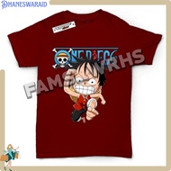Viral One Piece Luffy Cartoon Kids T-Shirt Kd 47
