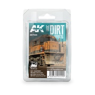 ((Pandainn) AK AK7020 Basic Dirt Effect Weathering Set AK074 AK675 AK146 Model Supplies