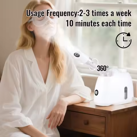 KSKIN Ozone Professional Facial Mist Sprayer For Skin Face Steamer Deep Cleaning Ionic Facial Steame