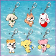 YT3 IVE Yujin Acrylic Keychain Wonyoung Backpack Pendant Cartoon Bags Accessories Star Peripheral