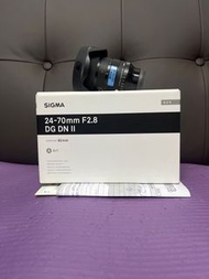全新一樣 全套有盒 香港行貨 有保養 2027-6 Sigma 24-70 24-70mm F2.8 DG DN II 最新款第二代 Sigma  Sony FE Mount