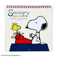 Japan Sanrio - PEANUTS Snoopy 史努比 日版 家居 壁掛 月曆 行事曆 掛牆 日曆 2021 年曆 (日本假期) 史奴比 史諾比