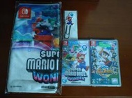 超級瑪利歐兄弟 驚奇 中文版 送毛巾 迴紋針 實況野球2019 日文版 HORI Joy-Con 四合一手把充電座