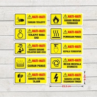 K3 Label Sticker Safety and Health Health Sticker Beware 23.5x9 cm