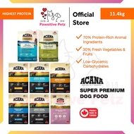 Acana Dog Food 11.4kg Super Premium Dog Food Highest Protein Made In Canada Grain Free Fresh Fruits