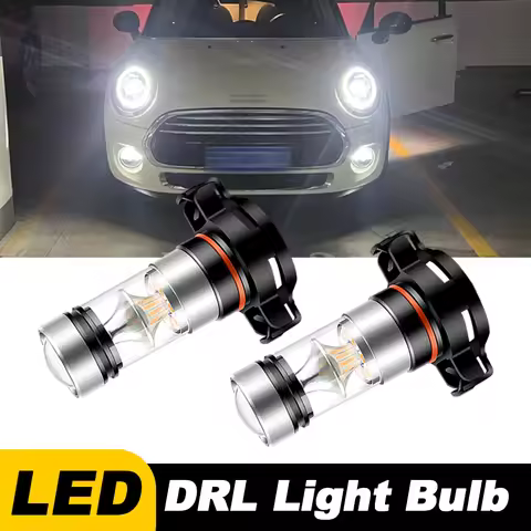 2PCS For Mini COOPER ONE+ F55 F56 F54 F60 R56 R60 LED Car Front Daytime Running Light Bulbs DRL Lamp