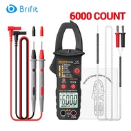 Brifit ST184 แรงดันไฟฟ้าอัจฉริยะ AC/DC Digital Clamp Meter Multimeter Kit เครื่องมือการวัดกระแสไฟฟ้า