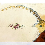 19th century德國瓷器設計手稿 - 1881 Vintage Draft - 古董