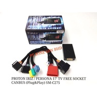 PROTON SAGA 16'-24' /PERSONA 16'-24' TV FREE SOCKET CANBUS (PLUG & PLAY)