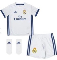 新 已拆牌 Adidas公司貨 皇家馬德里 Real Madrid 2016-17 主場 白 3m~6m 迷你 套裝