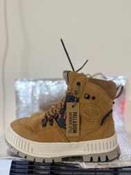PALLADIUM PALLASHOCK 厚底巧克力皮革防水靴  啡色