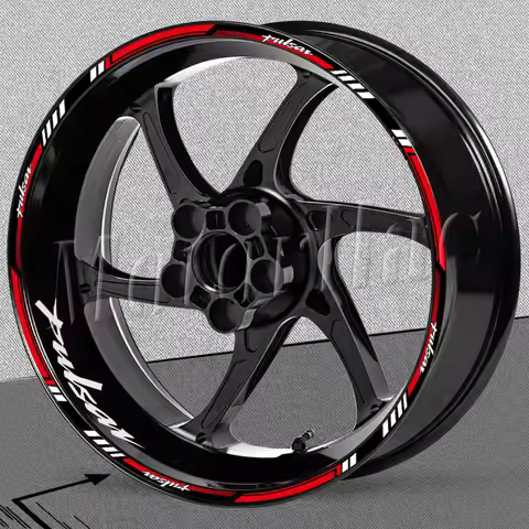 Reflective Motorcycle Wheel Sticker Rim Stripe Decals Accessori For Bajaj Pulsar NS 400 200 180 160 