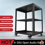 4U-20U amplifier cabinet full metal audio rack switch server open network cabinet 2/3/4 layers