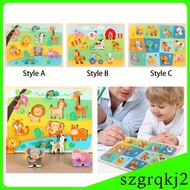 [Szgrqkj2] Animal Puzzle, 3D Wooden Puzzle, Wooden Toy, Baby Hand As Birthday Gift