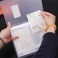 Sicker book, transparent sticker book