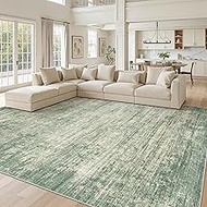 zesthome 9x12 Area Rugs for Living Room, Non-Slip Backing Washable Rug, Modern Abstract Area Rug, St