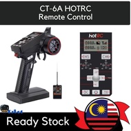 Ready Stock  HOTRC CT-6A 2.4GHz 6CH  Transmitter Remote With Receiver For RC Toy Car Boat Drone Tank