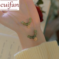 Gold necklace pawnable 18k Natural Hetian jade opal pendant necklace tala by kyla necklace for women