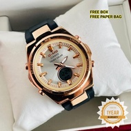 [1 Years Warranty ] Casio Watch Baby G Jam Casio Wanita Analog Digital Women Fashion Watch 32mm Roun