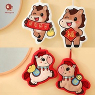 abongsea Horse Hand Towel Chinese New Year 2026 Hand Towel Absorbent Handkerchief Spring Festival Ha