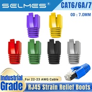 RJ45 Ethernet Network Cap SELMES OD 7.0MM LAN Strain Relief Boots Lan Plug Cover CAT6 CAT6A CAT7