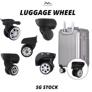 {SG} 2PCS Luggage Wheel Trolley Case Universal Wheel Accessories Suitcase Wheel Replacement Suitable