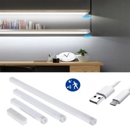 PIR Motion Sensor LED Night Light Dimmable Rechargeable Wireless Portable Cabinet Lamp Closet Aisle Bedroom Desk Bar Detector