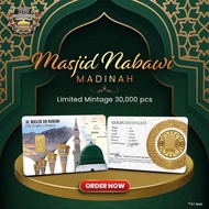 Public Gold Bullion Bar 1g(Au999.9)24K-Masjid Nabawi Madinah