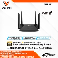 ASUS RT-AX53U AX1800 Dual Band WiFi 6 (802.11ax) Router supporting MU-MIMO and OFDMA technology, wit