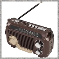 (DGHV) Radio Hand Crank Power Generation Solar Charging Random Color Plastic Three-Band Bluetooth Ca