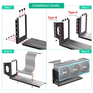 3 Slots Graphics Card Holder with Screw eGPU Dock External GPU Docking Station Vertical GPU Mount Br