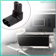WU Figure 8 IEC320 C7 to C8 90 Degree UP and Down Angled IEC C8 to C7 AC Power Adapter Male Female E