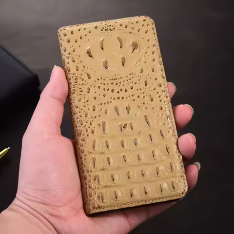 Crocodile Claw Pattern For Camon 30 30S 20 20S 19 18 18P 18T 18i 17 Premier 4G 5G Pro Flip Genuine L
