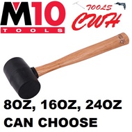 227G 454G 680G M10 WOOD HANDLE RUBBER MALLET HAMMER TUKUL