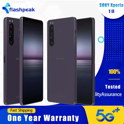 Original Sony Xperia 1 II 1ii XQ-AT51 XQ-AT52 5G Mobile Phone NFC 128GB/256GB 6.5'' 12MP+8MP Snapdra