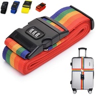 Adjustable Luggage Strap with 3-Digit TSA Password Lock Cross & Single Strap for 20-34 Inch Travel S