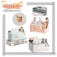 G350 Aesthetic Tissue Box Plastic Makeup Rack Bathroom Tissue Holder Table