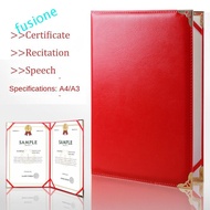 FUSIONEDGE A3 A4 Art Paper Hardcover, Poetry Reading Signing Contract File Paper Page Folder, Durabl