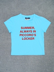 Piccoro - Always in My Locker Tee เสื้อยืดทรงวินเทจพอดีตัว