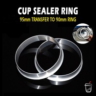 Cup Sealer Ring Aluminum Sealer Adapter Ring For 90MM to 95MM Cup Sealing Machine Cup Sealer Machine