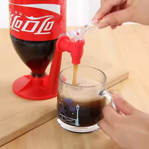 Water Jug Soda Beverage Dispenser Bottle Coke Upside Down Drinking Water Distributeur Switch Gadget 