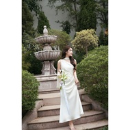 ZAMYSHOP - Silk shoulder strap design dress, party dress, pretty going out dress