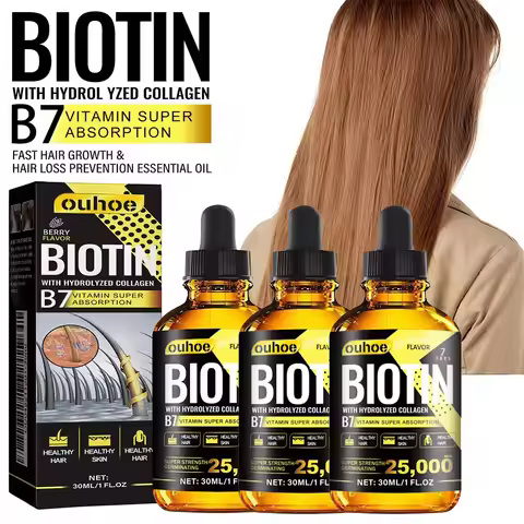 OUHOE Collagen B7 Vitamin Hair Essential Oil Moisturizes and Softens Hair, Hair Care Essential Oil P