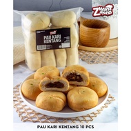 Pau Goreng Kari Kentang / Roti Goreng / Kuih Pau (10 Pcs/Paket) Sejuk Beku /Kuih Frozen (Frozen Food